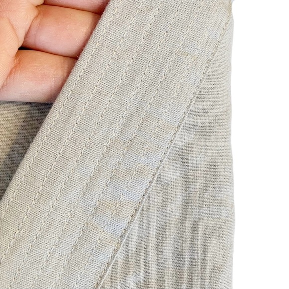 Gray Organic Cotton & Linen Blend Kimono Robe. - Picture 8 of 9